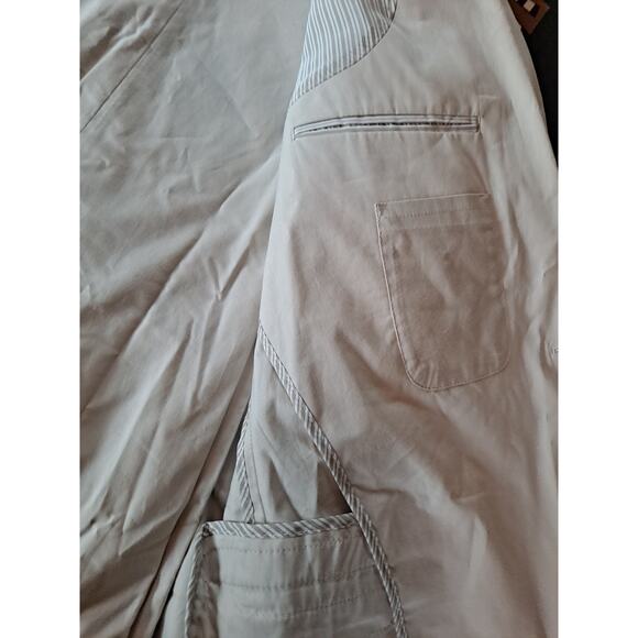 Flynt Bourne Blazer Half Canvas Tan /white Mens Size 48 Long / 42 Wide Cotton - Picture 5 of 7